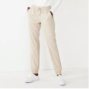 NWT Nine West Women’s Medium Gray Mid Rise Crop Tapered Leg Jogger Pants M